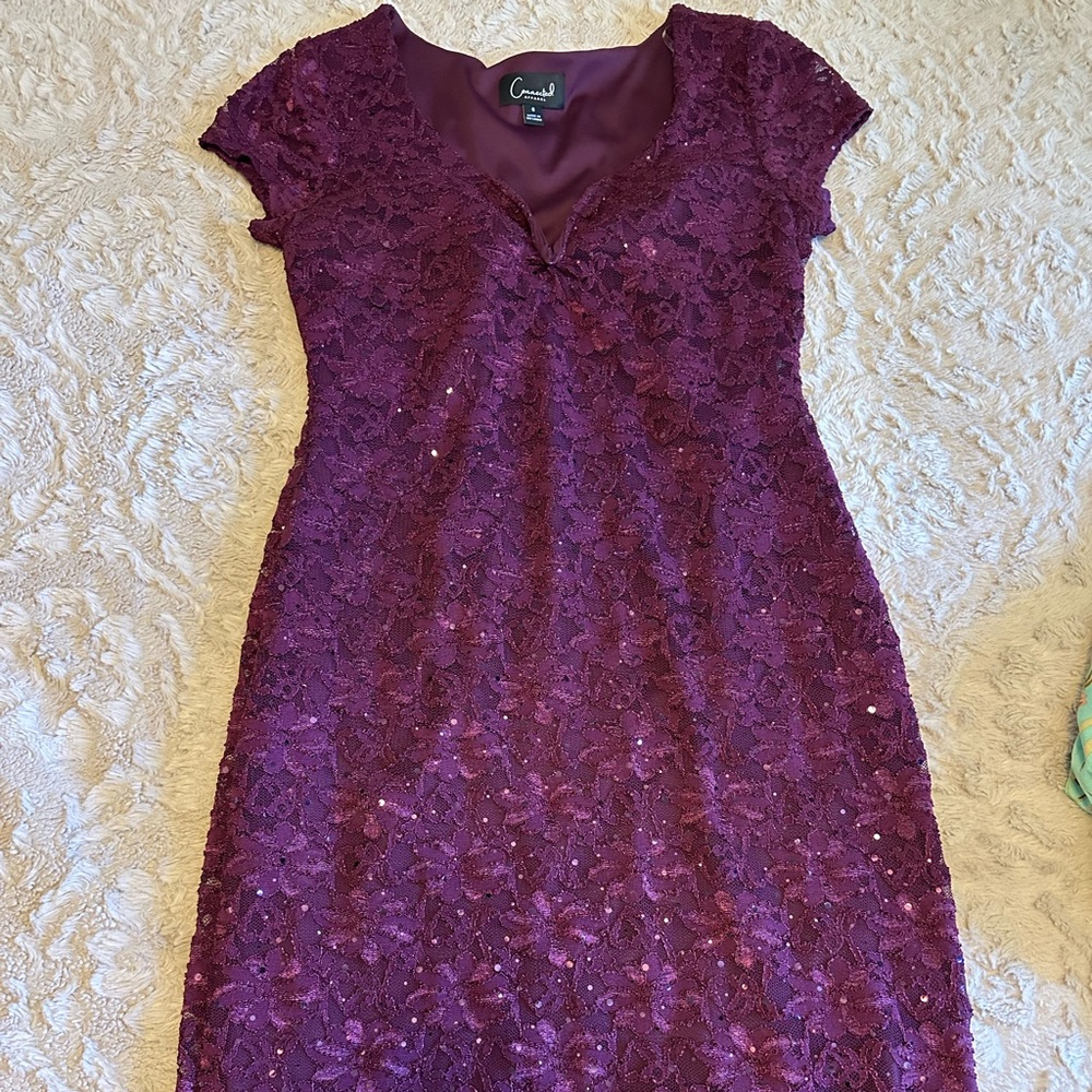 Purple Sequined Cocktail/formal dress